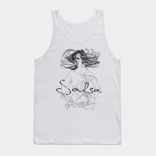 Portrait of a salsa dancer Tank Top